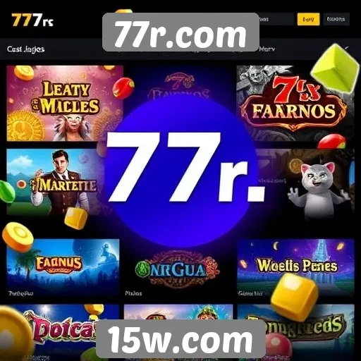 Exploração das opções de jogos disponíveis no 77r.com