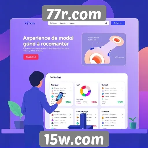 Experiência do usuário no design do 77r.com